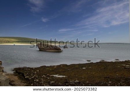 The Churchill Barriers in Orkney, Scotland, UK Royalty-Free Stock Photo #2025073382