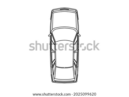 simple personal car sketch drawing