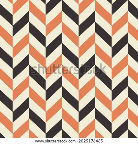 Abstract chevron pattern background retro vintage vector image. Zigzag  wallpaper.