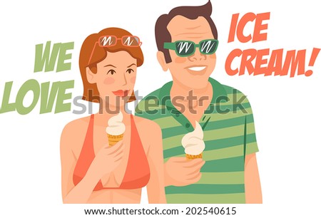 couple ice cream lovers