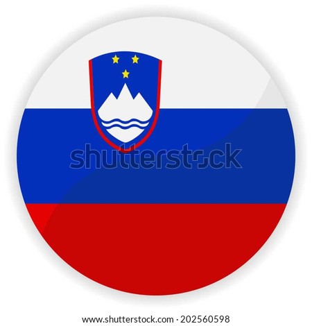 Slovenia flag button 