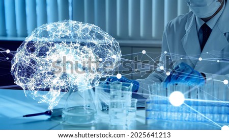 Science technology and artificial intelligence concept. Medical technology. Royalty-Free Stock Photo #2025641213