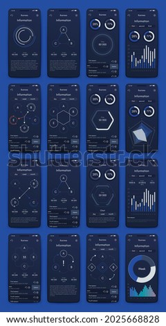 Vector graphics infographics with mobile phone. Template for creating mobile applications, workflow layout, diagram, banner, web design, business reports. Stock vector