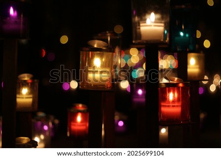 This is a picture of candle lights. 