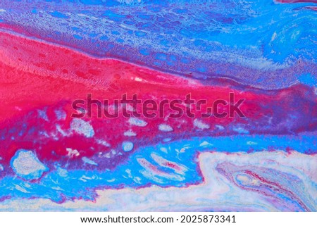 Photo of abstract marble texture of floating paints