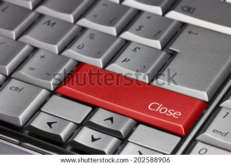 Computer key - Close