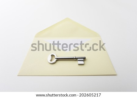 An Image of Key And Letter
