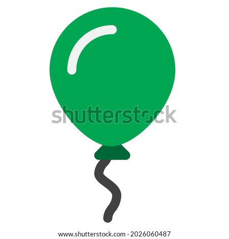 Green Balloon Icon Vector Format.