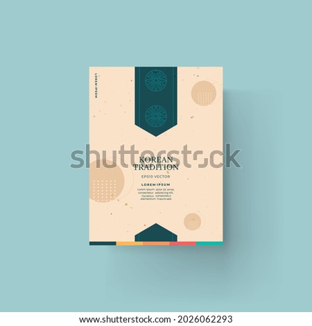 Abstract background with Korean pattern color Royalty-Free Stock Photo #2026062293