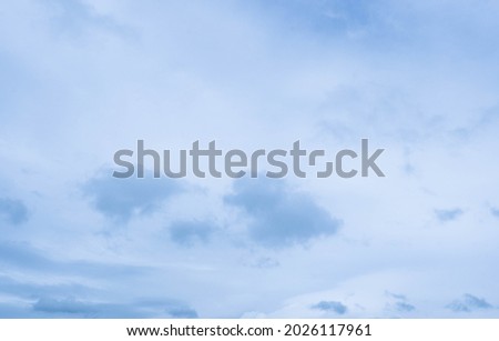 White colour clouds against blue sky