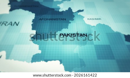 Political map of Pakistan, Pakistan map Royalty-Free Stock Photo #2026161422