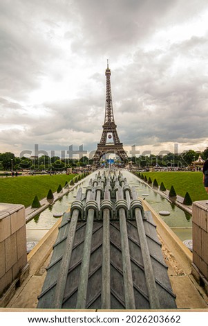 Picture shows the Eiffel Tower at Paris, France