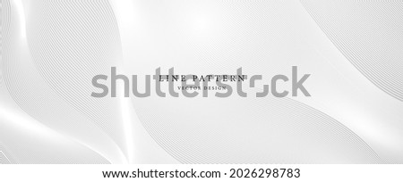 Premium background design with diagonal line pattern in grey colour. Vector white horizontal template for business banner, formal invitation backdrop, luxury voucher, prestigious gift certificate Royalty-Free Stock Photo #2026298783