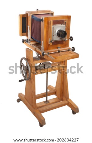 Old Wooden Big Format Camera