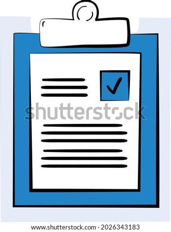 Document item . Hand drawn doodle line art cartoon design. Business isolated vector illustration. Educational papers, paper work 

