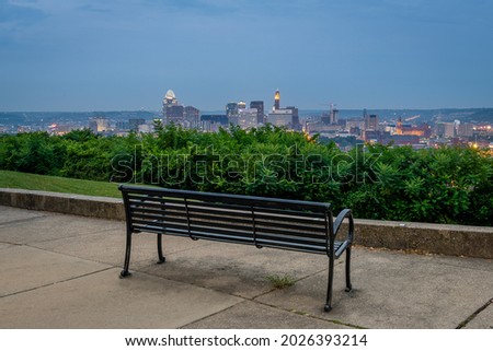 The Cincinnati Skyline from Bellevue Hill Park 