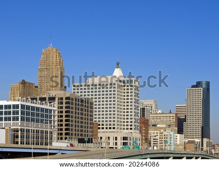 A view of the Cincinnati Ohio skyline
