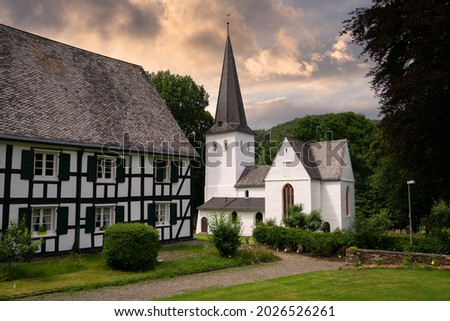 Medieval church of Wiedenest, Bergneustadt, Bergisches Land, Germany Royalty-Free Stock Photo #2026526261