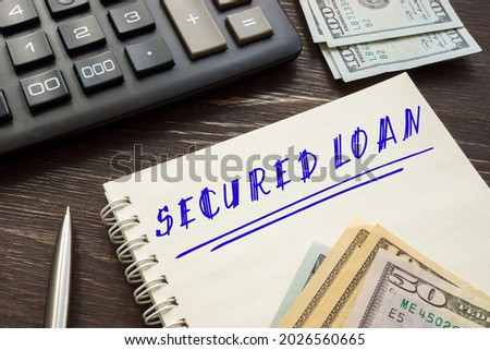  SECURED LOAN sign on the page. 
