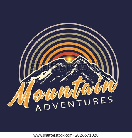 Summer Camp Mountaineering Vintage Outdoors Great for shirts, stamps, stickers, templates, logos and labels