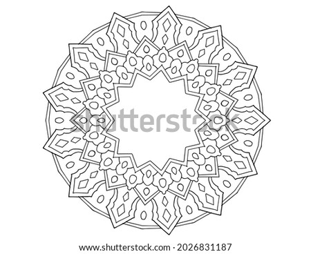 Mandala vector design, tattoo, vintage, mehndi, ornament, decoration