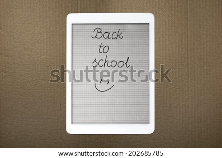 concept back to school after the holidays