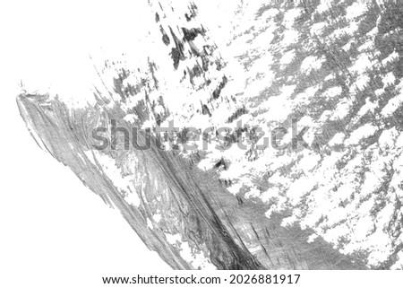 black white abstract acrylic painting color texture on white paper background by using rorschach inkblot method