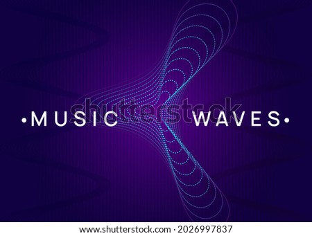 Trance party. Dynamic fluid shape and line. Energy concert cover concept. Neon trance party flyer. Electro dance music. Electronic sound. Club dj poster. Techno fest event. Royalty-Free Stock Photo #2026997837