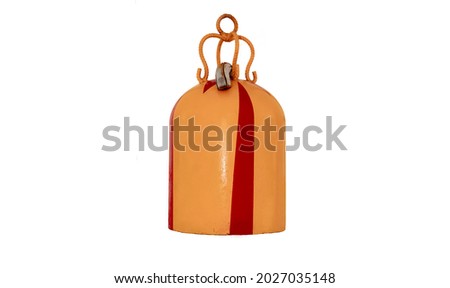 a bell on white background, Rakang in thailand 
