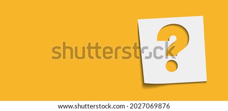 Question mark sign icon, vector illustration. Flat design style with long shadow. FAQ button. Asking questions. Ask for help. Question mark stamp. Need information. Query. Royalty-Free Stock Photo #2027069876