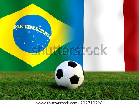 Soccer 2014 ( Football ) Brazil and France