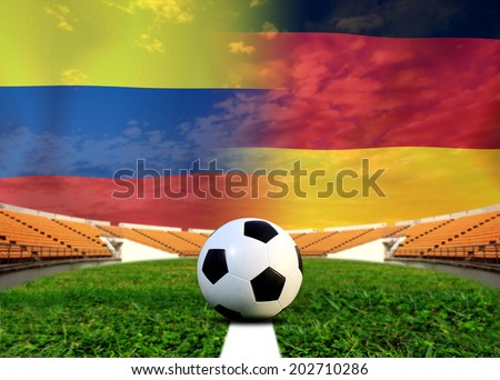 Soccer 2014 ( Football ) Colombia and German