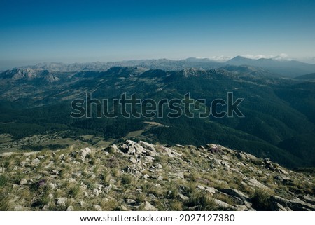 Beautiful viewpoint of Tahtali Mountain, Turkey. Tahtali Dagi, Antalya Province, Turkey. High quality photo