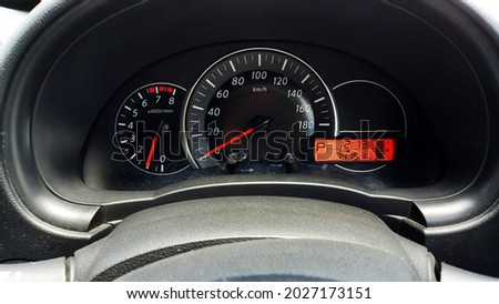 LCGC low cost green Car speedometer. small car and city car dashboard.
