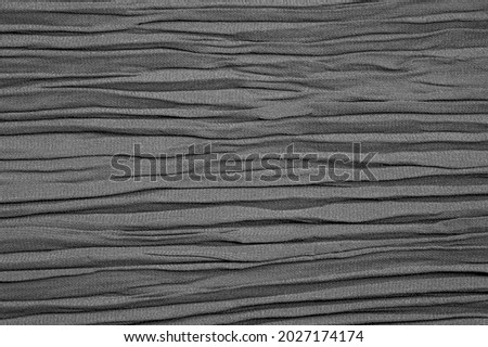 Cloth Pleated Gray Black. You may want to align this fabric, although it is not too clean. Ideal solution for your design, and other creative projects texture, background, pattern.
