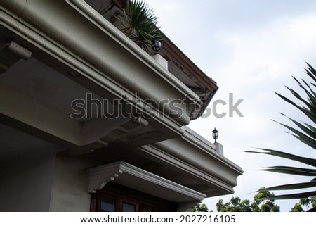 balcony with european architectural style taking photos from below