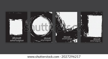 Vector template grunge overlay. Abstract frame pattern element grunge shape clipping mask. Design for banner, poster, flyer.	
