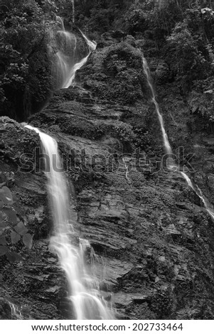 Waterfall at Sikkim, Sikkim, India, Circa May 2009