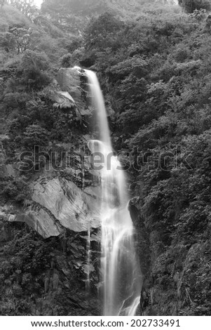 Waterfall at Sikkim, Sikkim, India, Circa May 2009