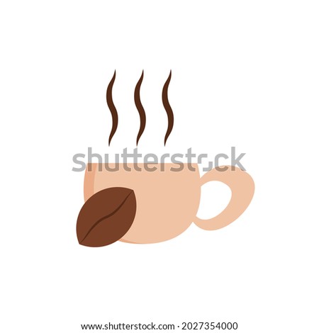 coffee drink logo isolated on white