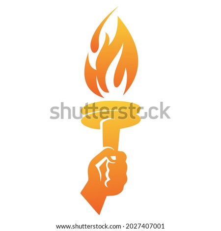 torch logo , simple and clean