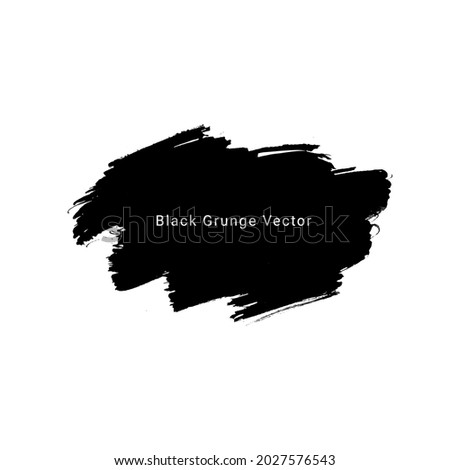 black grunge handpaint watercolor texture background pattern vector
