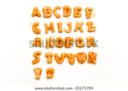Pasta Alphabet Royalty-Free Stock Photo #20275789