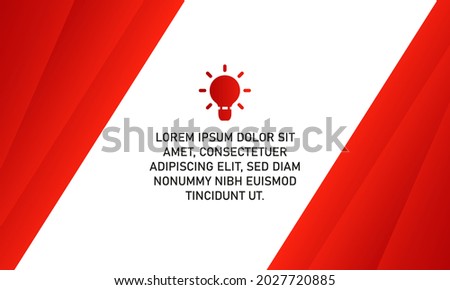 Vector Geometric Red Background With Curved Lines