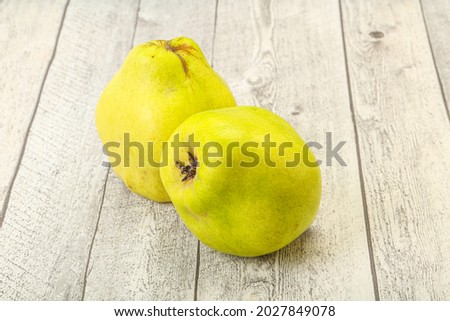 Sweet ripe and juicy quinces fruit