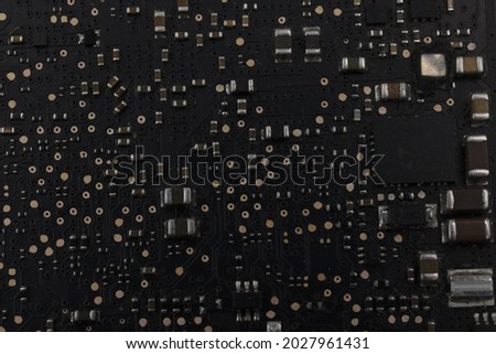 Macro shots of the internal parts of a laptop computer