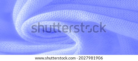 Blue cloth, abstract background of luxury fabric or liquid silk texture of waves or wavy folds. background or elegant wallpaper design. Cotton texture, natural fabric and dye