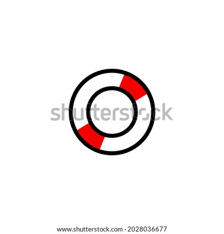 Float lifeguard equipment icon simple vector perfect illustration