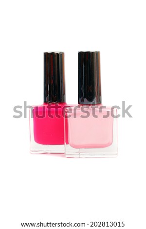 two colors of nail polish