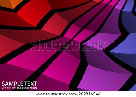 Squared rainbow vector background illustration - Abstract vector squared rainbow colored template